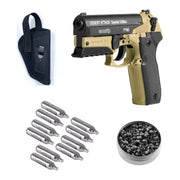 Pistola Gamo Pt80 Desert Edición 4.5 + 10 co2 + 250pp +Funda